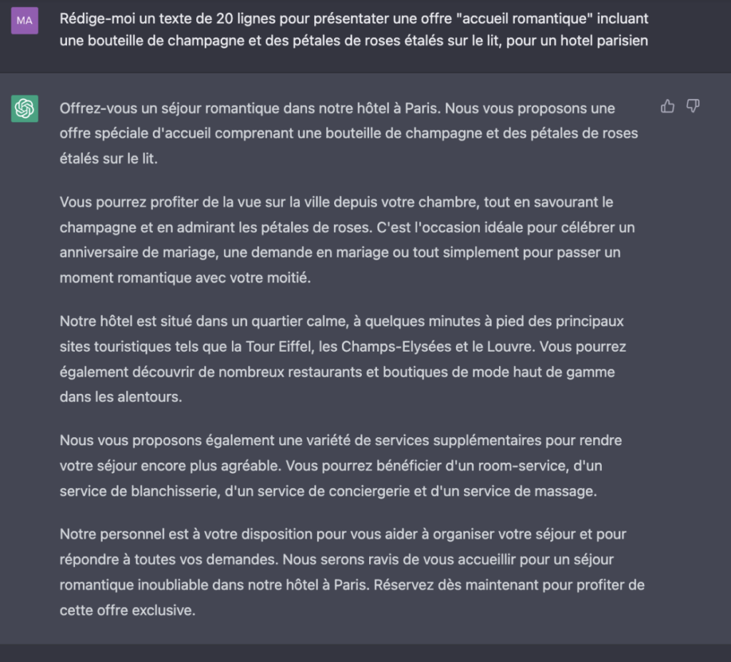 découvrez comment chatgpt révolutionne le marketing hôtelier en offrant des solutions personnalisées, des analyses de données précises et une interaction client améliorée. augmentez votre visibilité et optimisez vos stratégies avec l'intelligence artificielle.