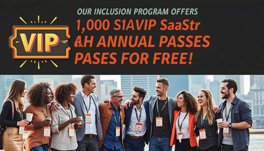 bénéficiez de notre programme d'inclusion et obtenez l'un des 1 000 pass vip gratuits pour le saastr annual. ne manquez pas cette opportunité unique, postulez dès maintenant !