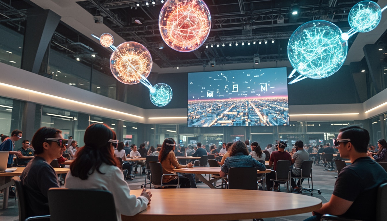 découvrez comment google i/o transforme la productivité avec des conférences vidéo en 3d, une traduction vocale en temps réel et des agents d'intelligence artificielle. plongez dans l'avenir des technologies qui révolutionnent notre façon de travailler.