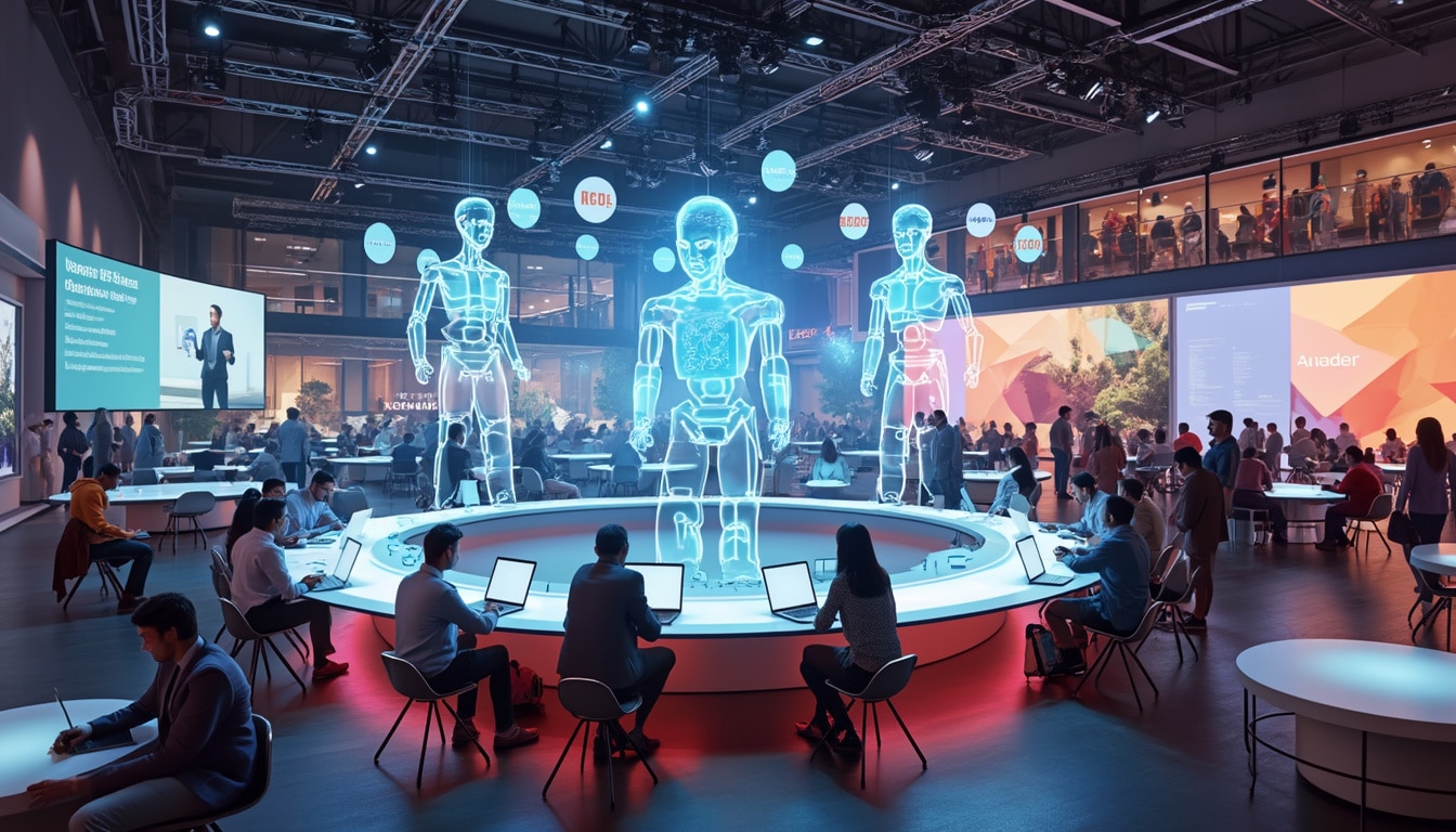 découvrez comment google i/o transforme la productivité avec des conférences vidéo en 3d, une traduction vocale en temps réel et des agents d'intelligence artificielle. plongez dans les innovations qui redéfinissent l'avenir du travail et de la communication.